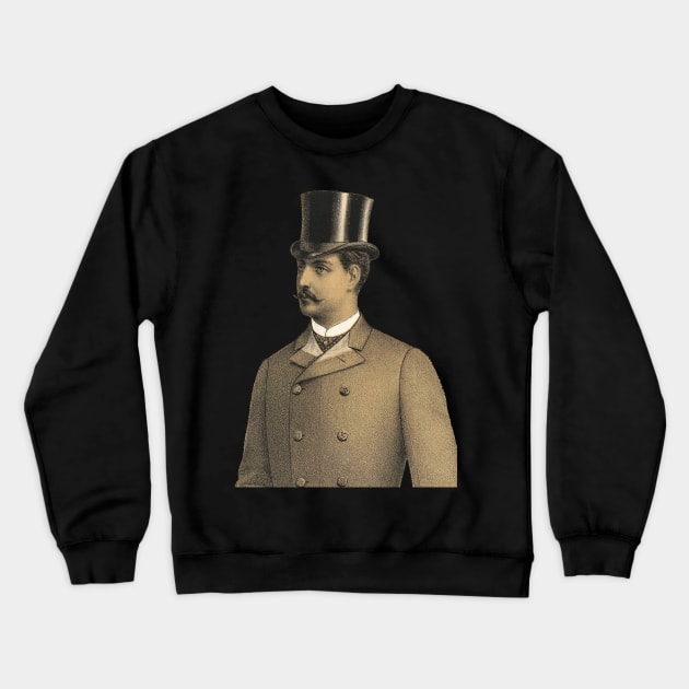 Victorian Gentleman Crewneck Sweatshirt by ArtShare